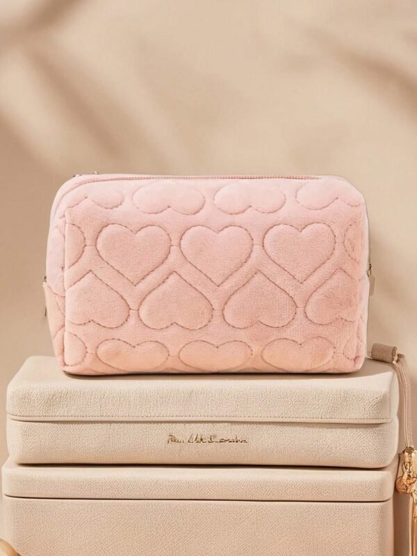 1 pcs sac maquillage cœur macaron