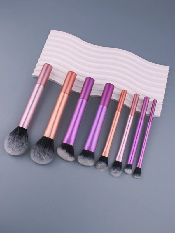 8 pcs pinceaux pro aluminium voyage – Image 2