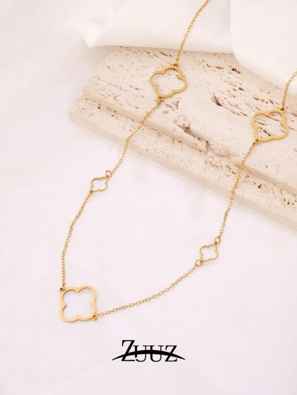 Collier Trèfle Feuilles Dé – Image 4
