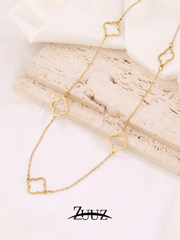Collier Trèfle Feuilles Dé – Image 6