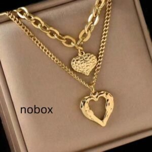 Collier cœur double