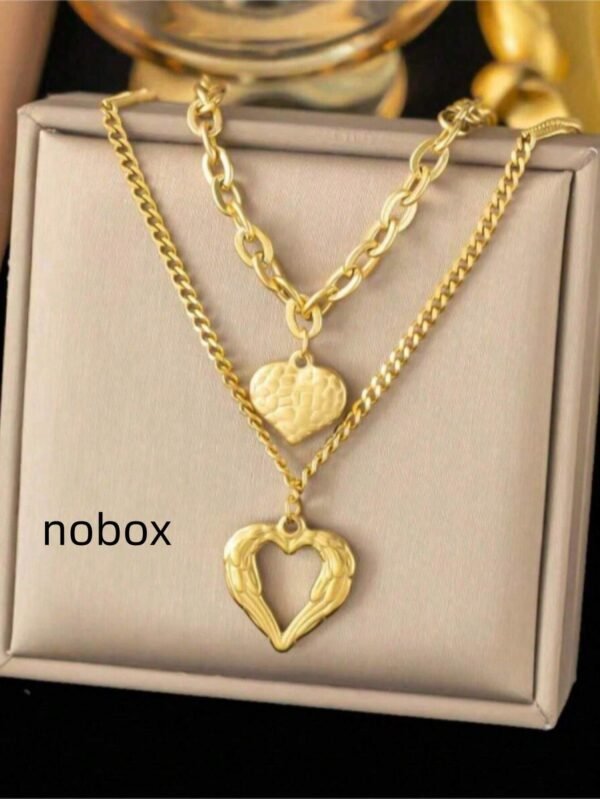 Collier cœur double – Image 4