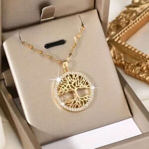 1 Collier Arbre Vie Zircon
