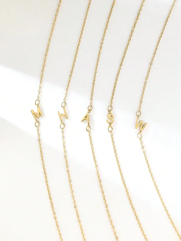 Collier Alphabet Minimaliste Y2K – Image 9
