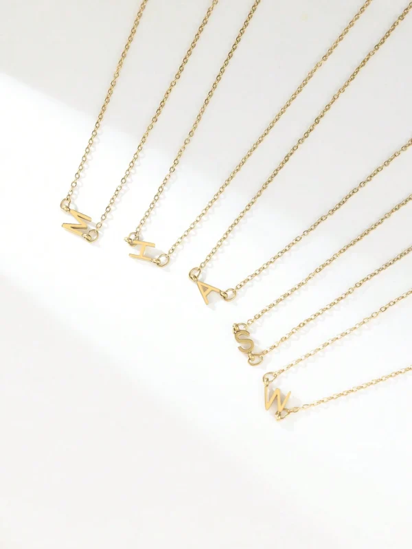 Collier Alphabet Minimaliste Y2K – Image 46