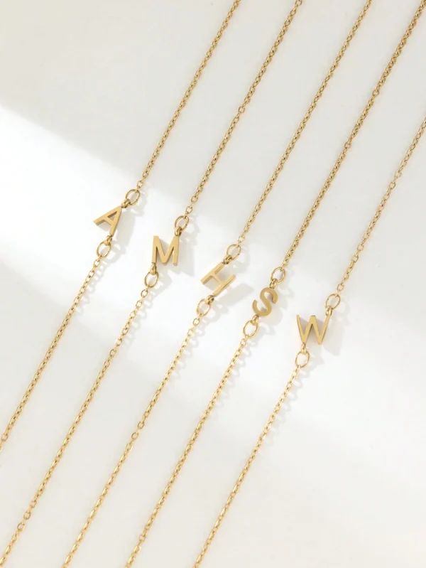 Collier Alphabet Minimaliste Y2K – Image 44