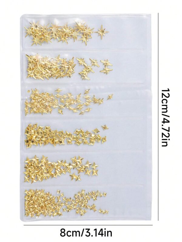 400 pcs Décorations étoiles dorées – Image 5