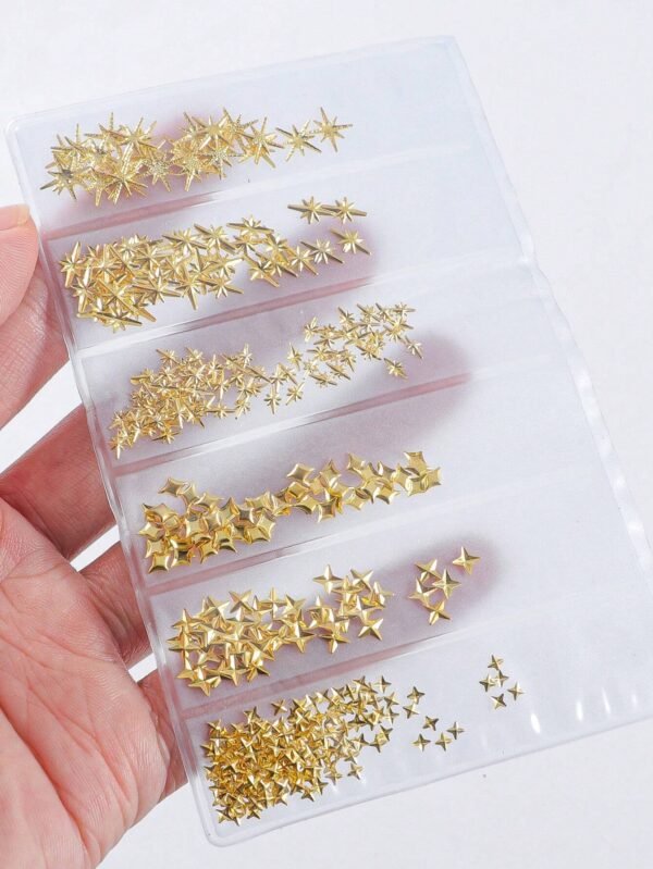 400 pcs Décorations étoiles dorées – Image 4