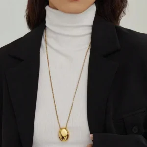 Collier Perle Ovale