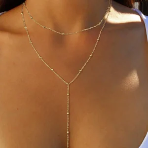Collier boule  long