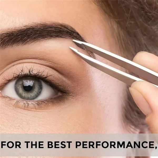 Pincettes acier sourcils 2 pcs – Image 3