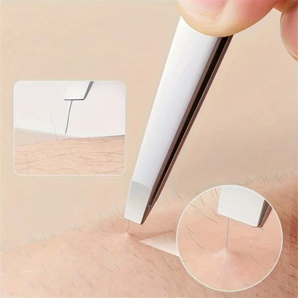 Pincettes acier sourcils 2 pcs – Image 2