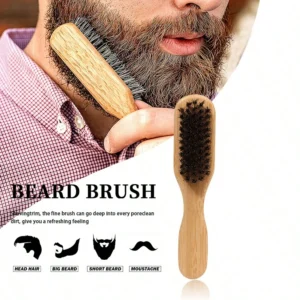 Brosse barbe soies bambou