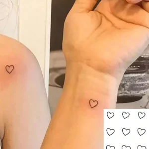 1 pc tatouage cœur main