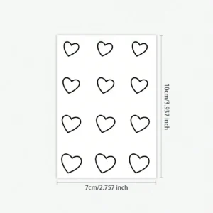 1 pc tatouage cœur main