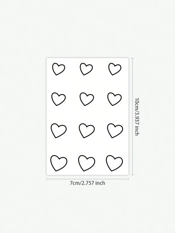 1 pc tatouage cœur main – Image 2