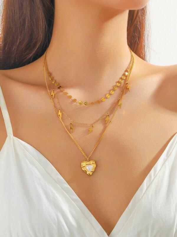 Collier cœur cerise multi – Image 6