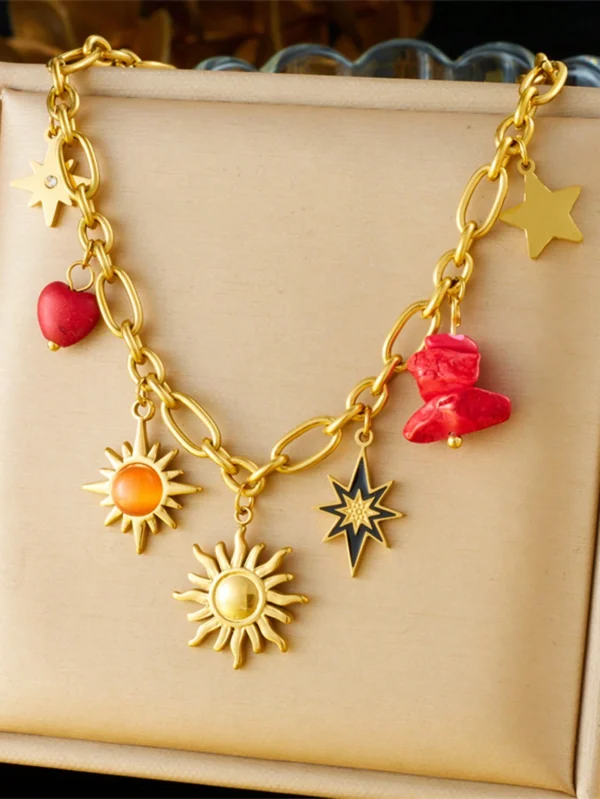 Collier cœur cerise multi – Image 16