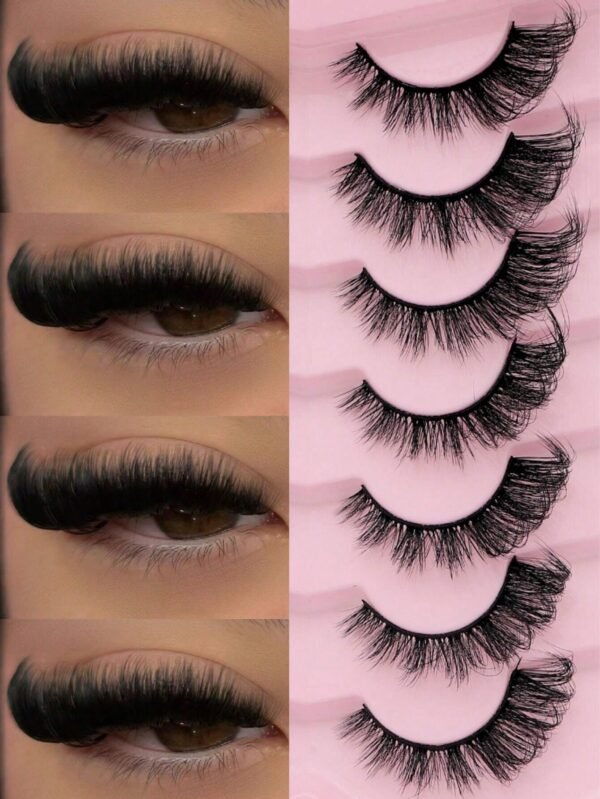 7 paires cils vison 3D