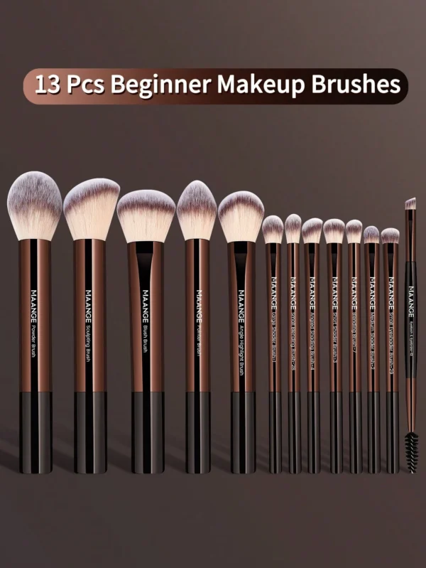 13 pcs pinceaux pro MAANGE alu longs – Image 11