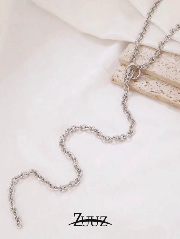 Collier Vintage Chaîne Pull – Image 9