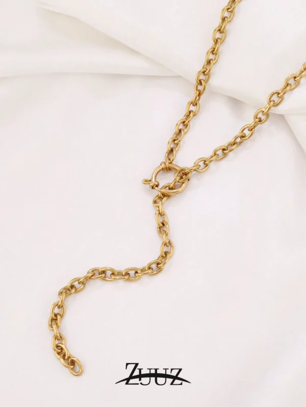 Collier Vintage Chaîne Pull – Image 12