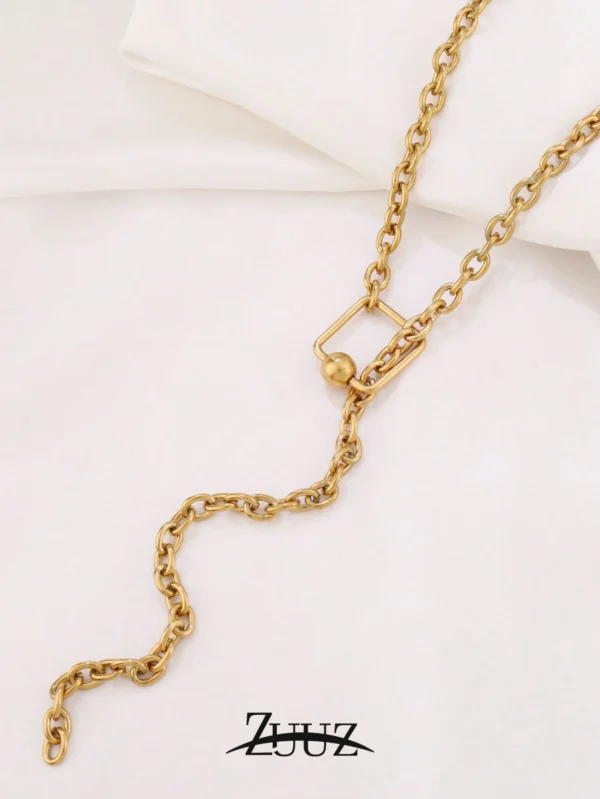 Collier Vintage Chaîne Pull – Image 17