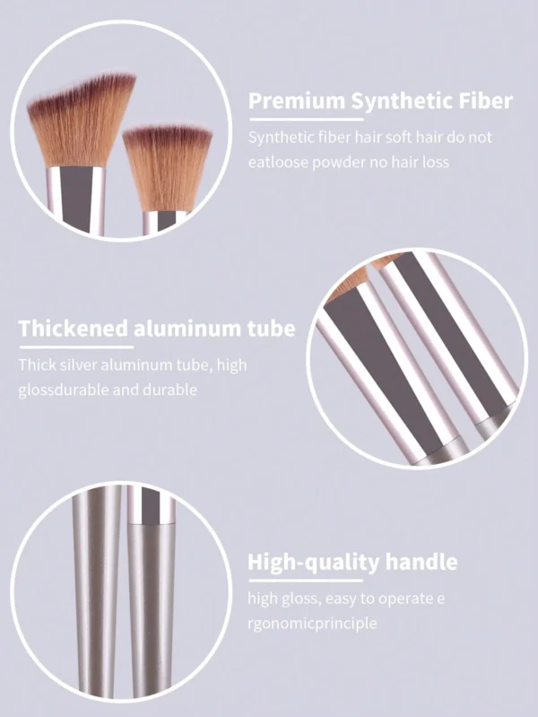 10 pcs pinceaux or champagne – Image 7