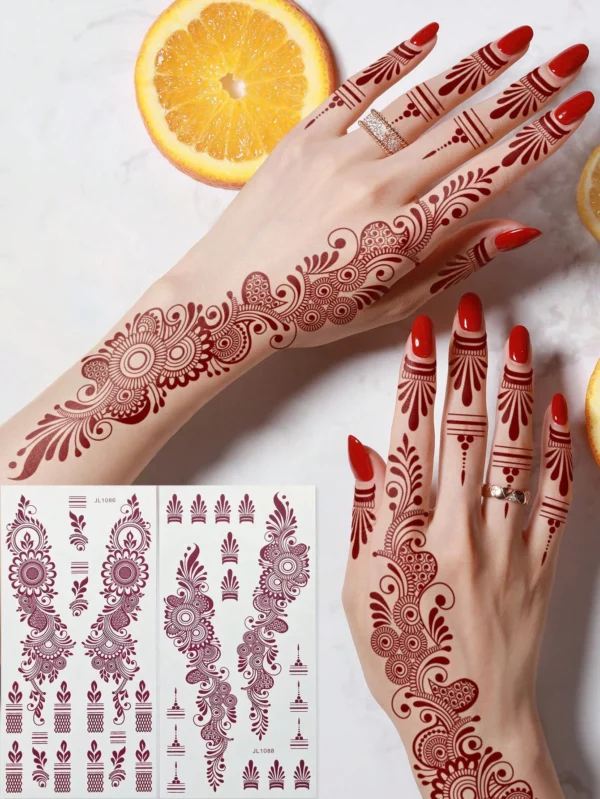 2 feuilles henné Tiebeauty