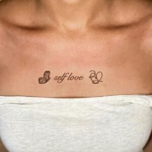 1 pc tatouage herbes noir