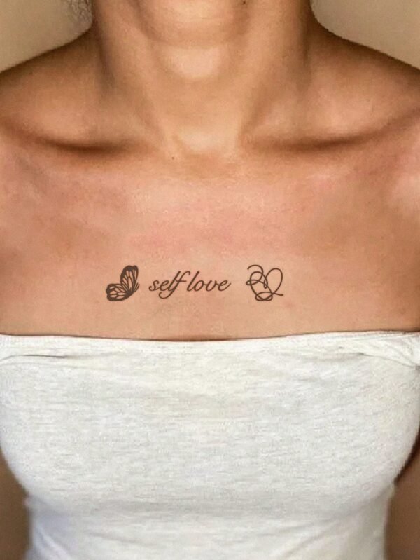 1 pc tatouage herbes noir – Image 2