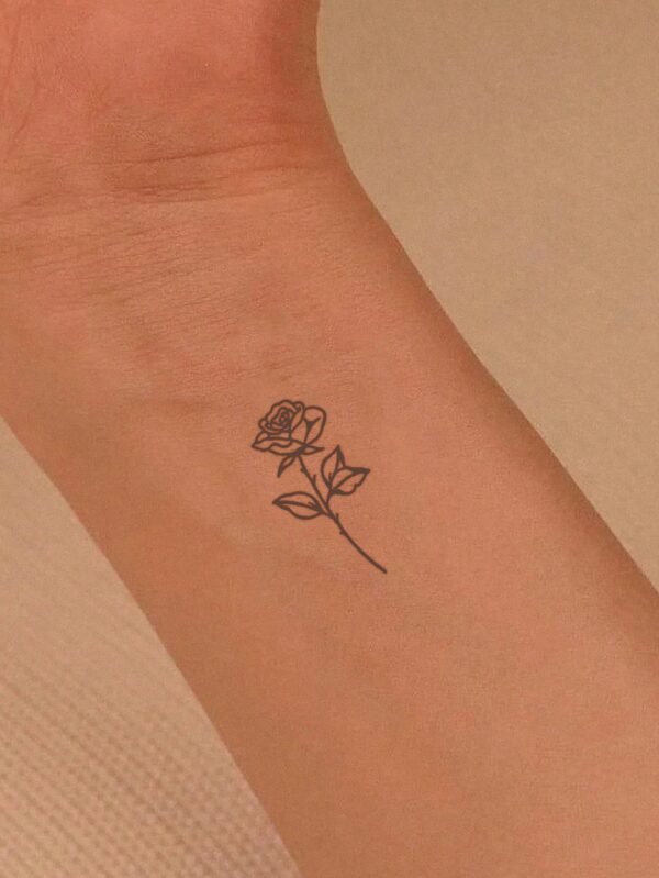 1 pc tatouage herbes noir – Image 3