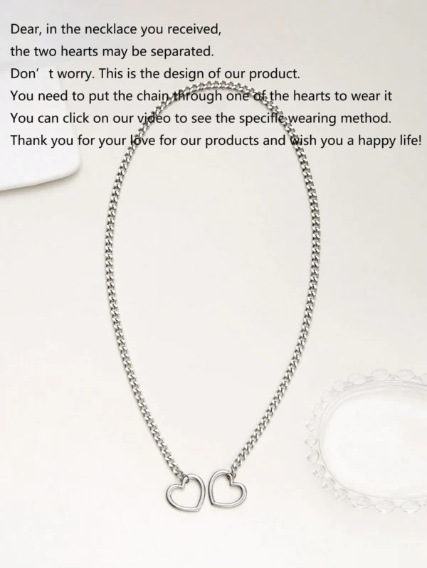 Collier Punk Cœur Métal – Image 6