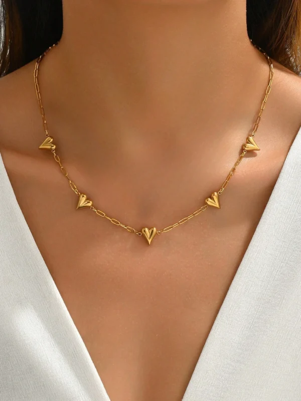 Collier Fleur Cœur Dé – Image 4