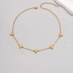 Collier Fleur Cœur Dé