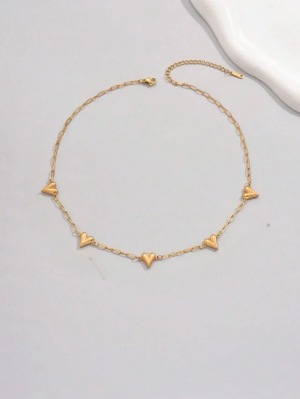 Collier Fleur Cœur Dé – Image 2