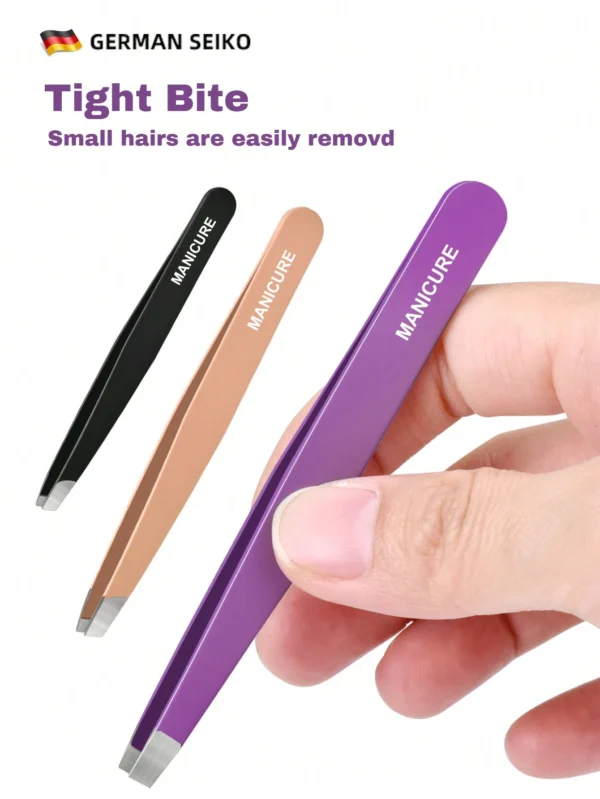 Pinces sourcils colorées 4 pcs – Image 6
