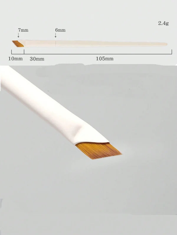 1 pcs pinceau sourcils eyeliner blanc – Image 5