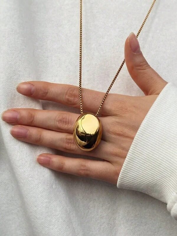 Collier Pendentif Ellipse Dé – Image 2