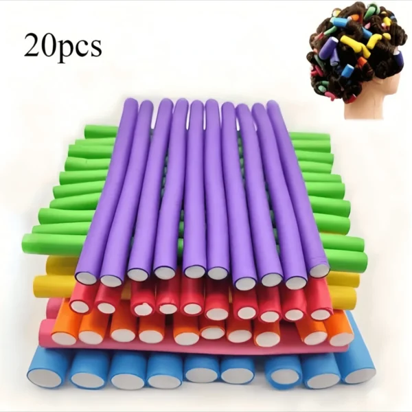 20 rouleaux boucles mousse