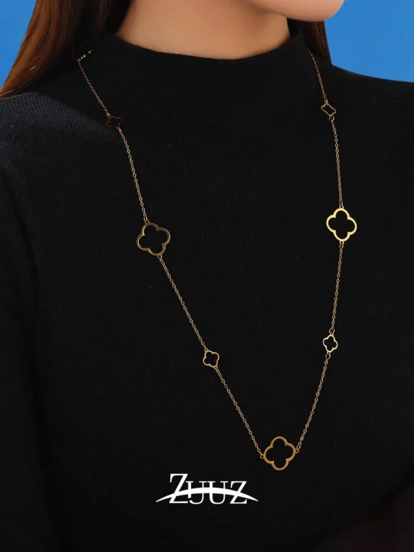 Collier Trèfle Feuilles Dé – Image 8