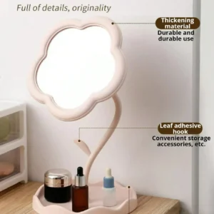 Miroir rotatif motif floral