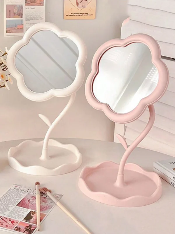 Miroir rotatif motif floral