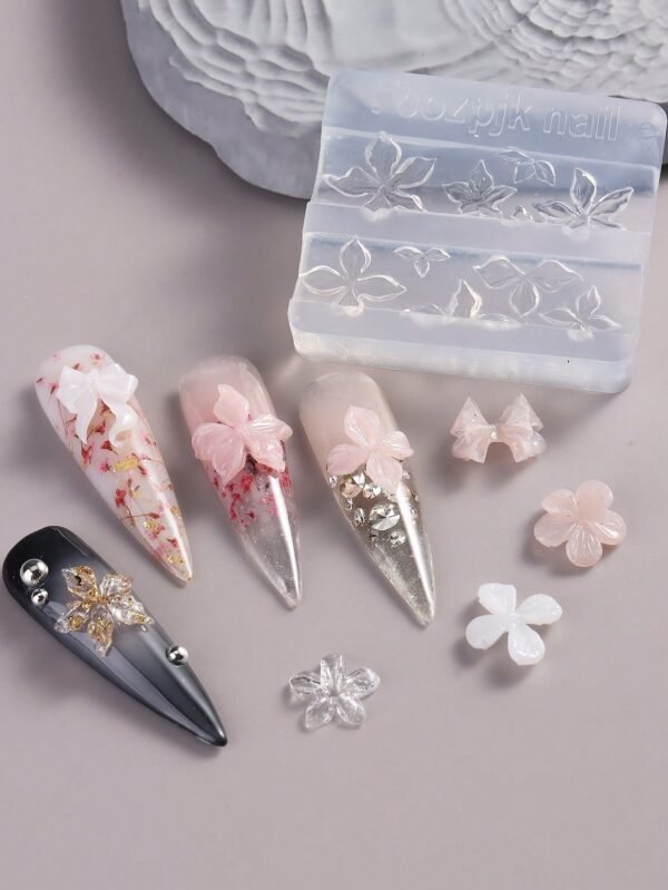 Moule fleurs ciselage ongles – Image 9