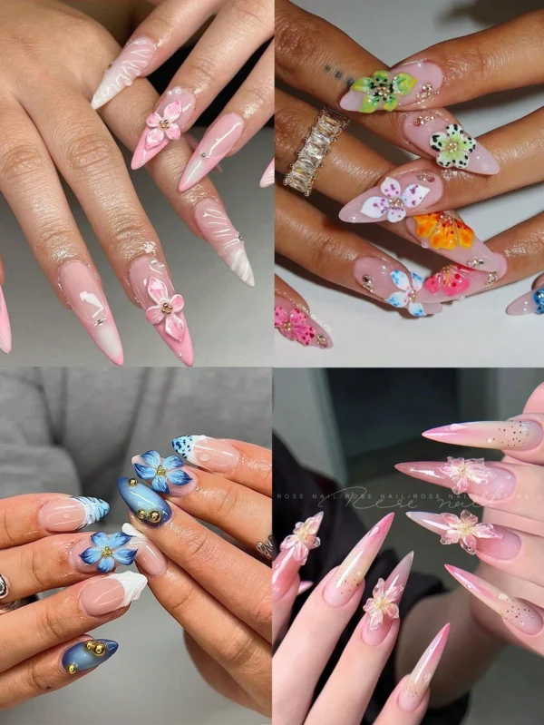 Moule fleurs ciselage ongles – Image 3