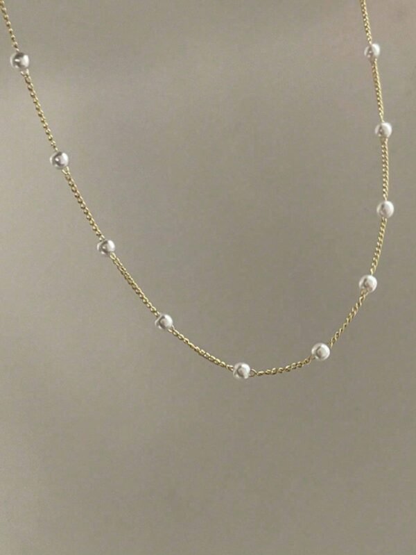 Collier Perles Plaqué – Image 5