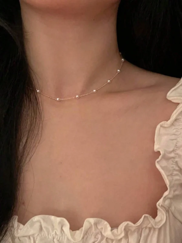 Collier Perles Plaqué – Image 3
