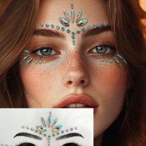 Strass visage longue tenue