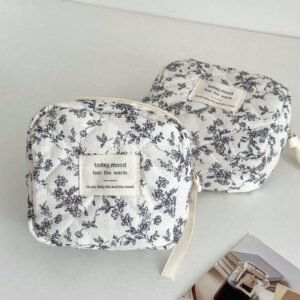1 pc Sac maquillage floral coréen