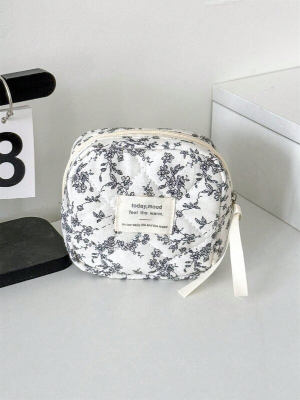 1 pc Sac maquillage floral coréen – Image 13